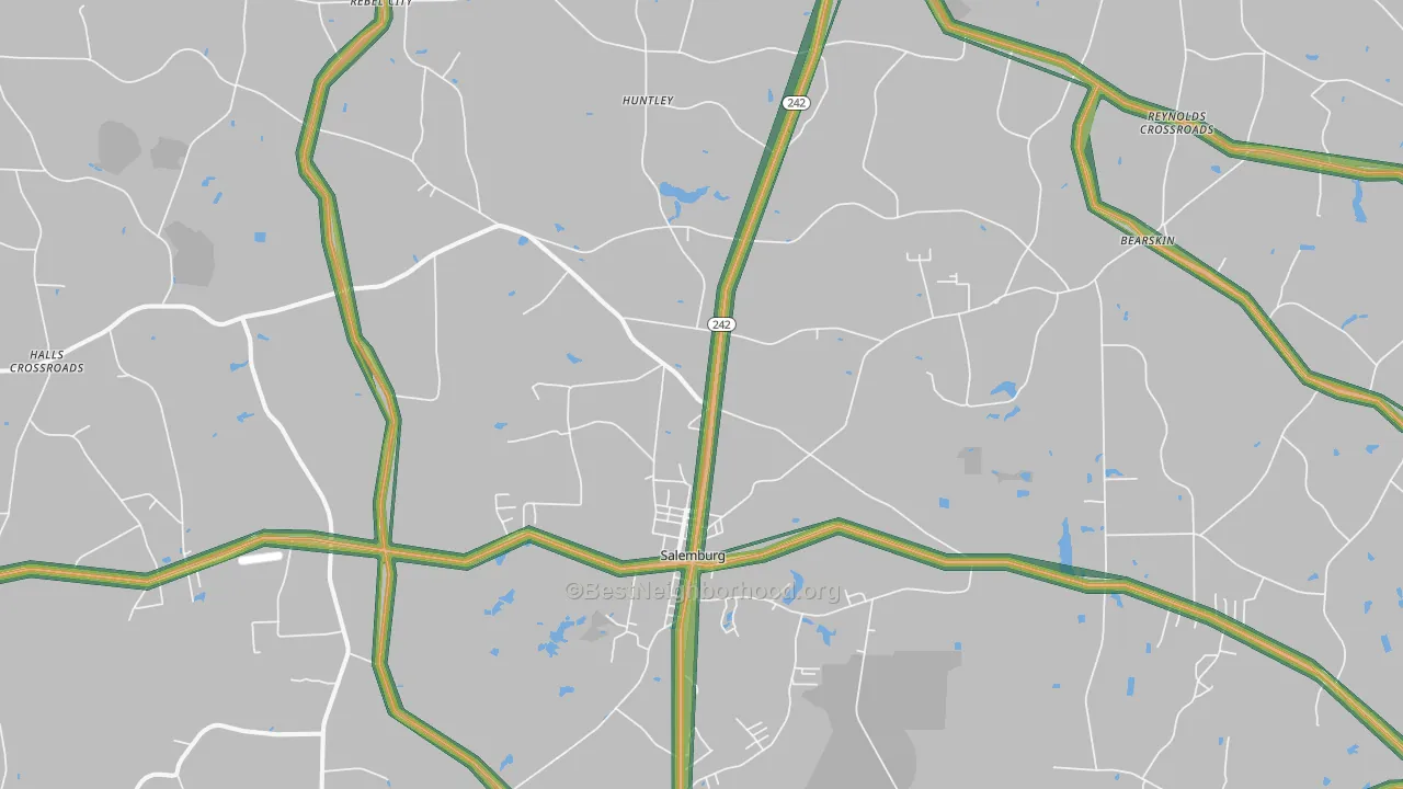28385, NC Map of Noise Levels in 28385