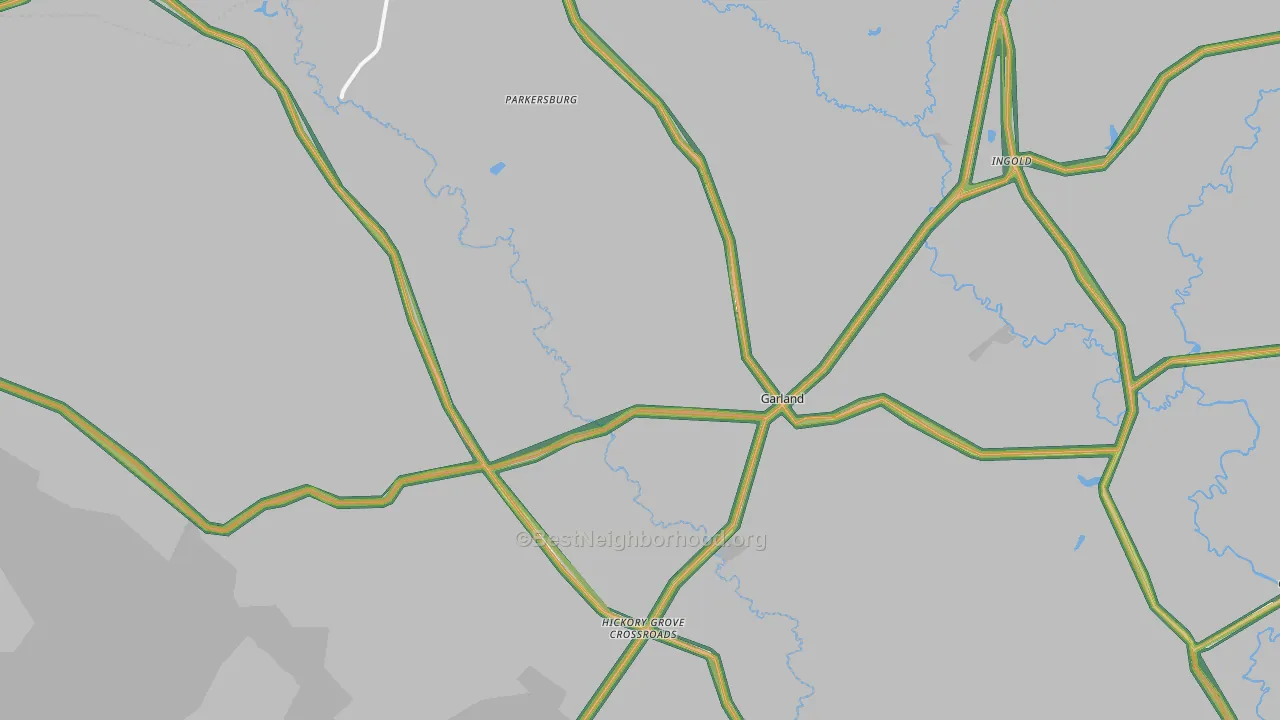 28441, NC Map of Noise Levels in 28441