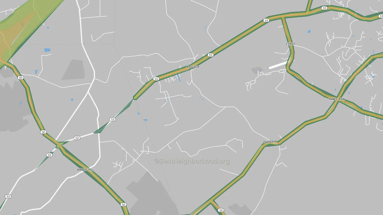 28454, NC Map of Noise Levels in 28454