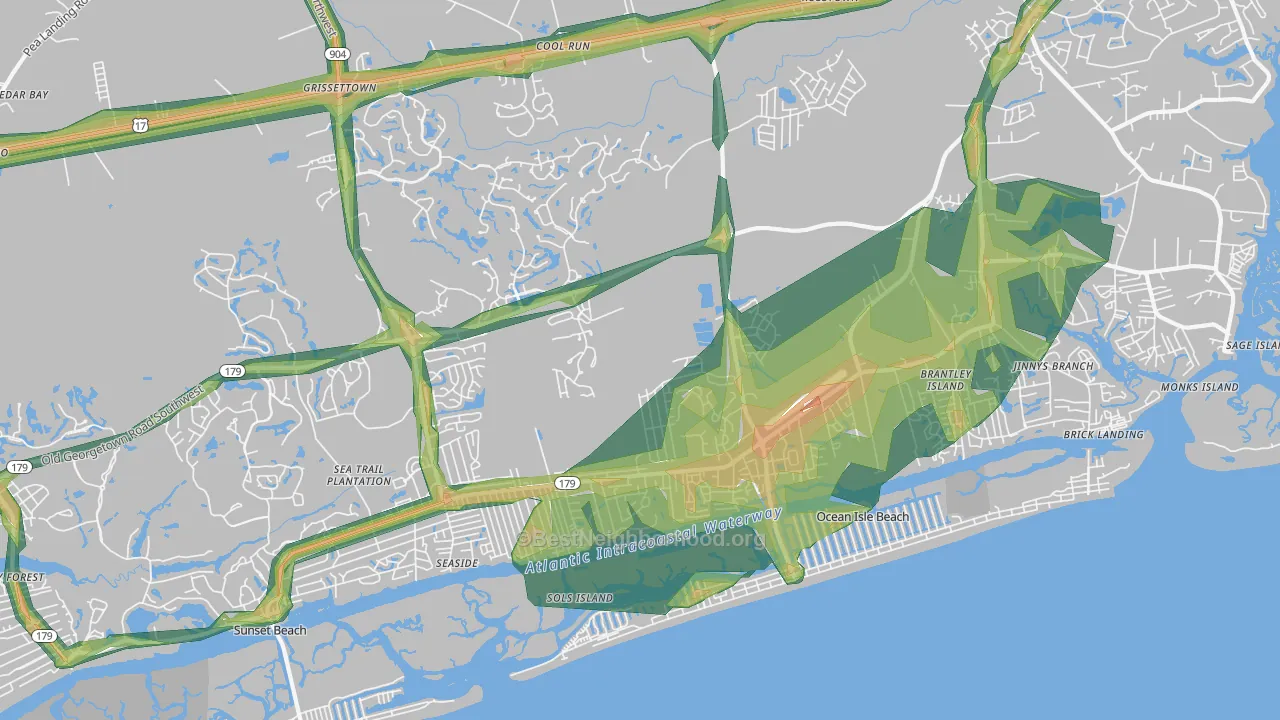 28469, NC Map of Noise Levels in 28469
