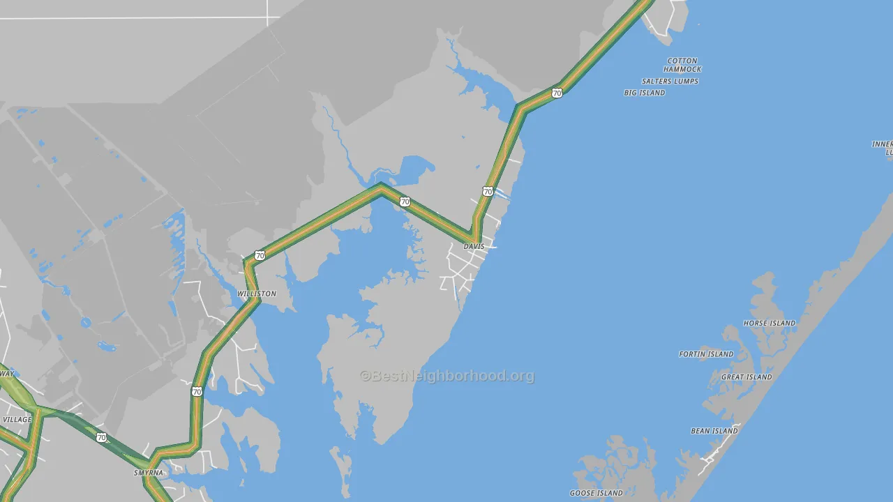 28524, NC Map of Noise Levels in 28524