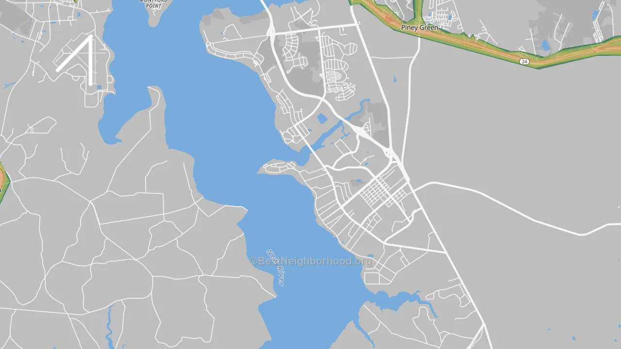 28547, NC Map of Noise Levels in 28547