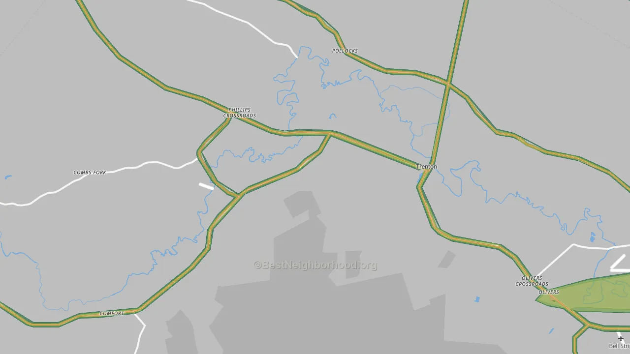 28585, NC Map of Noise Levels in 28585