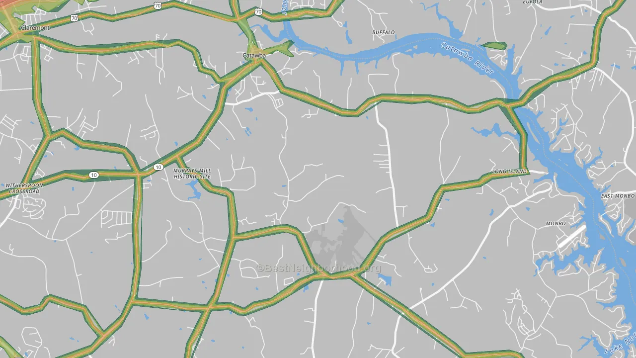 28609, NC Map of Noise Levels in 28609