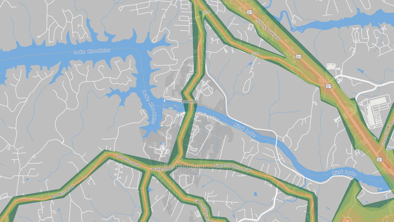 28667, NC Map of Noise Levels in 28667