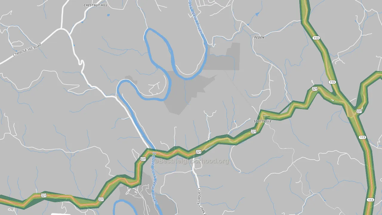 28672, NC Map of Noise Levels in 28672