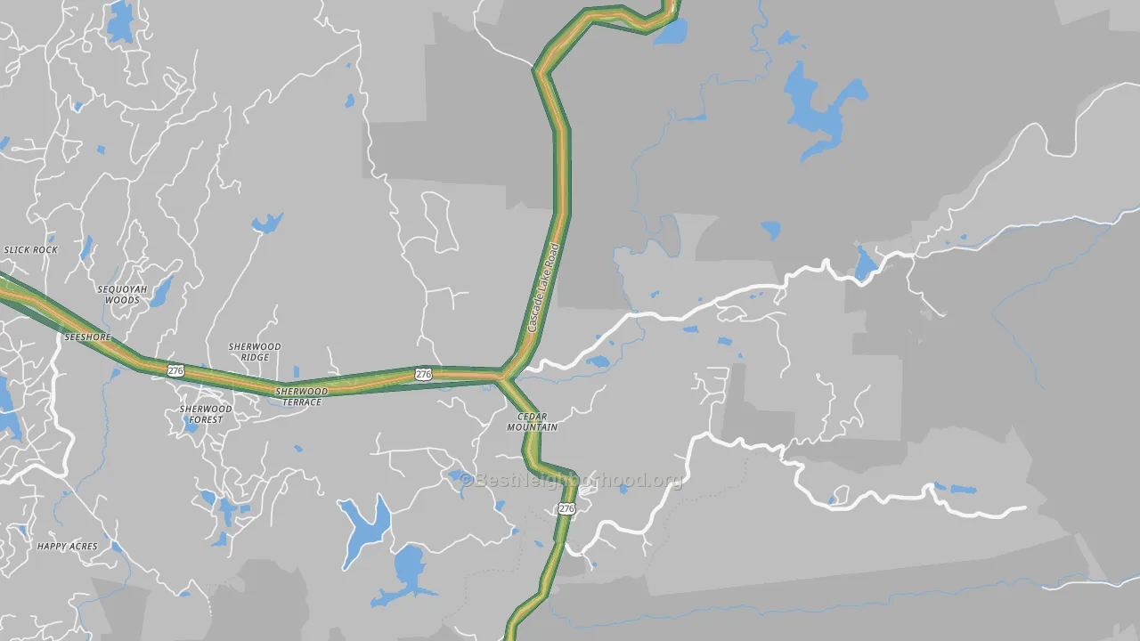28718, NC Map of Noise Levels in 28718