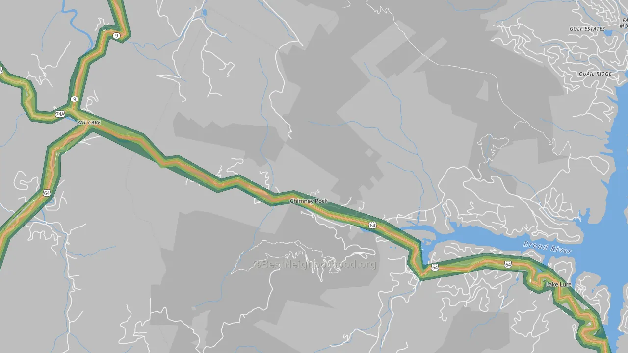 28720, NC Map of Noise Levels in 28720