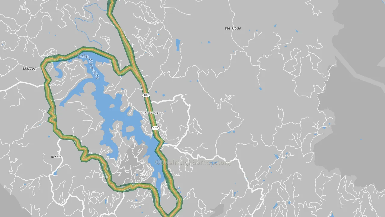 28736, NC Map of Noise Levels in 28736