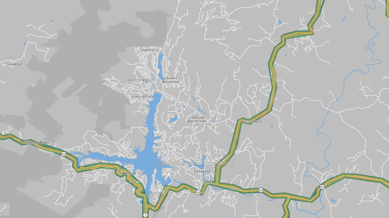 28746, NC Map of Noise Levels in 28746
