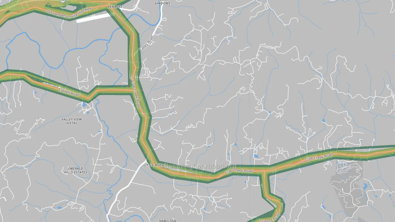 28766, NC Map of Noise Levels in 28766