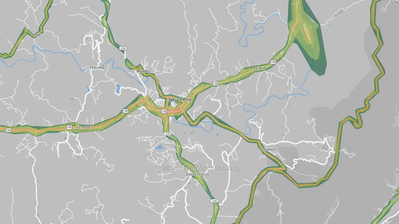 28777, NC Map of Noise Levels in 28777