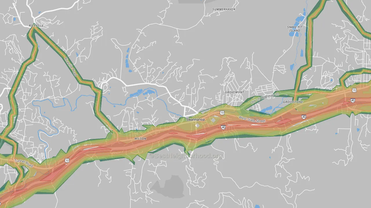 28778, NC Map of Noise Levels in 28778
