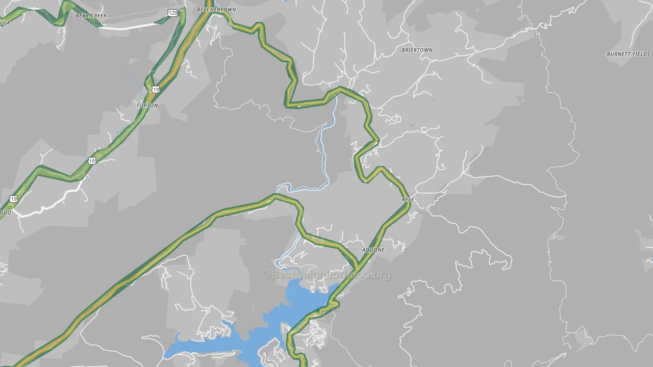 28781, NC Map of Noise Levels in 28781