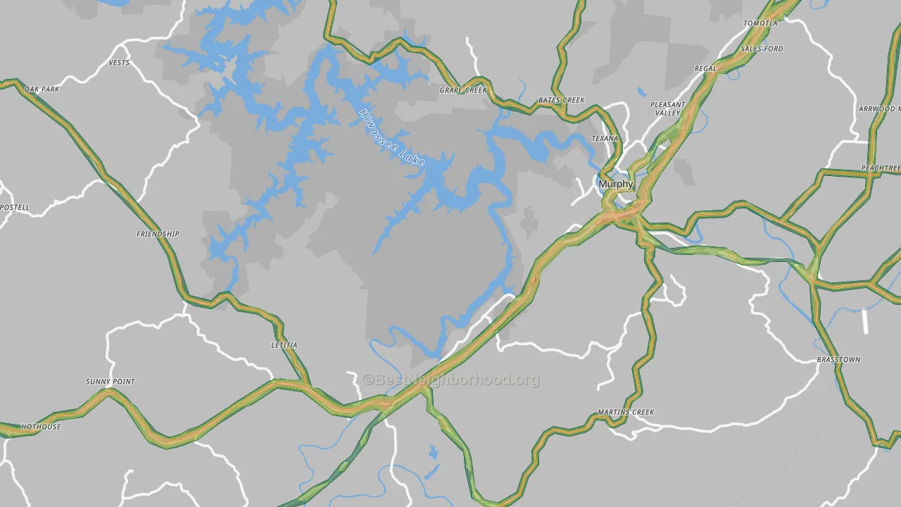 28906, NC Map of Noise Levels in 28906
