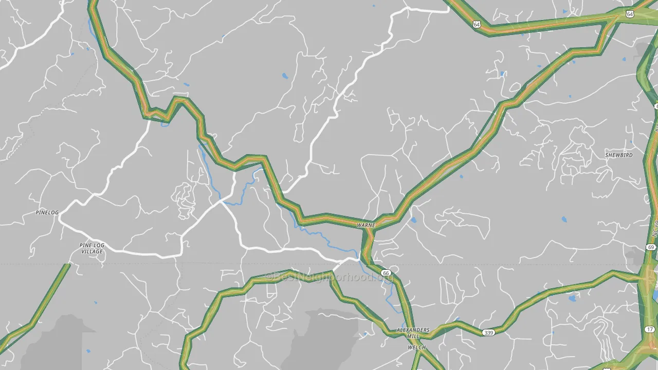 28909, NC Map of Noise Levels in 28909