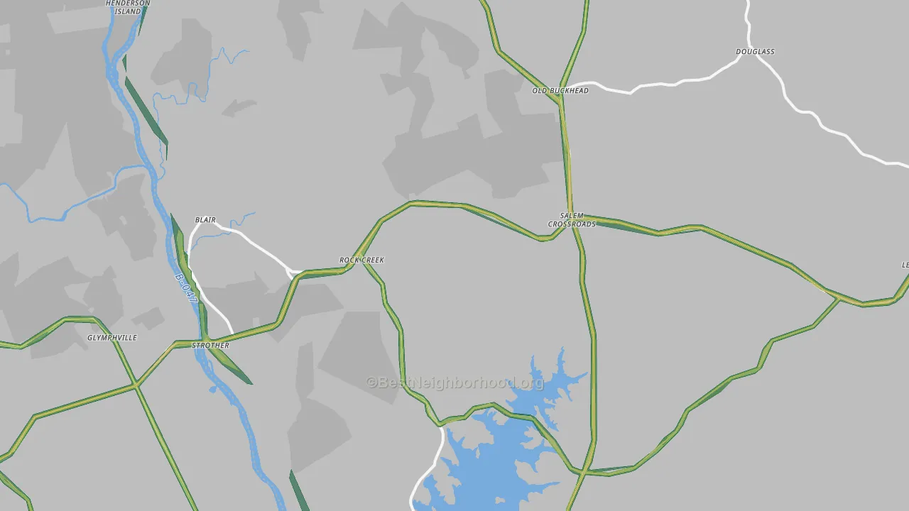 29015, SC Map of Noise Levels in 29015