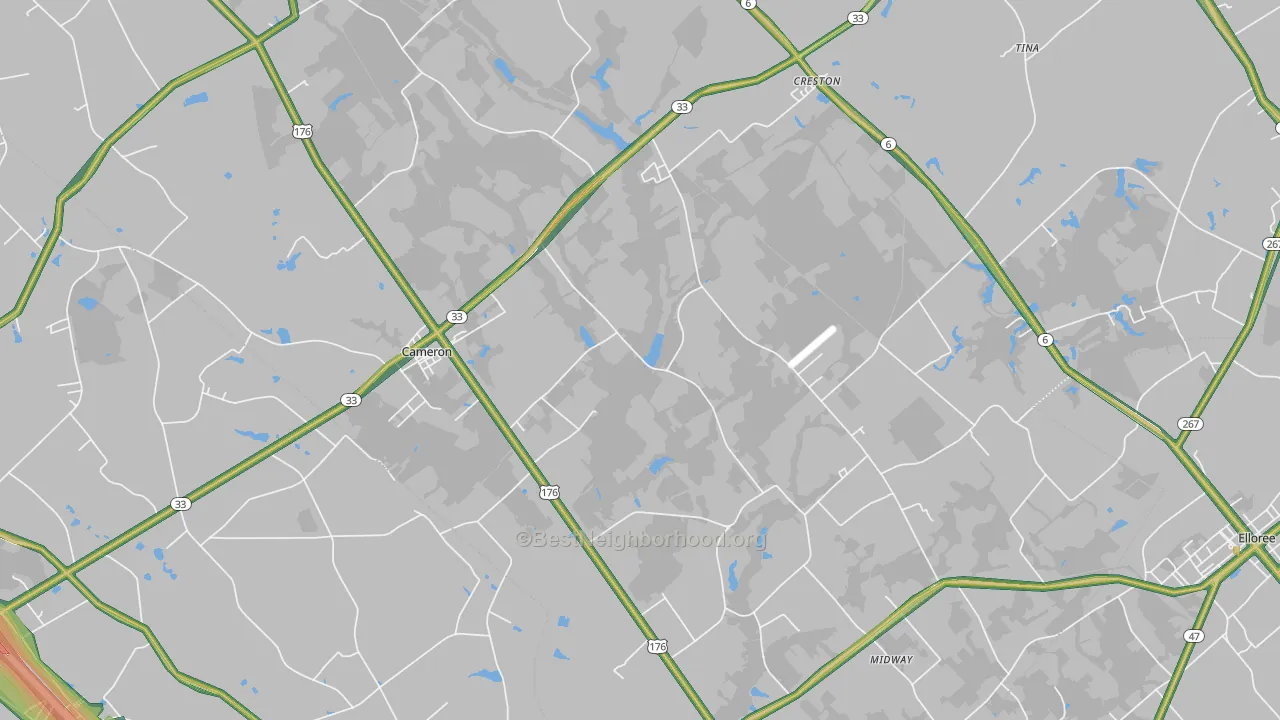 29030, SC Map of Noise Levels in 29030