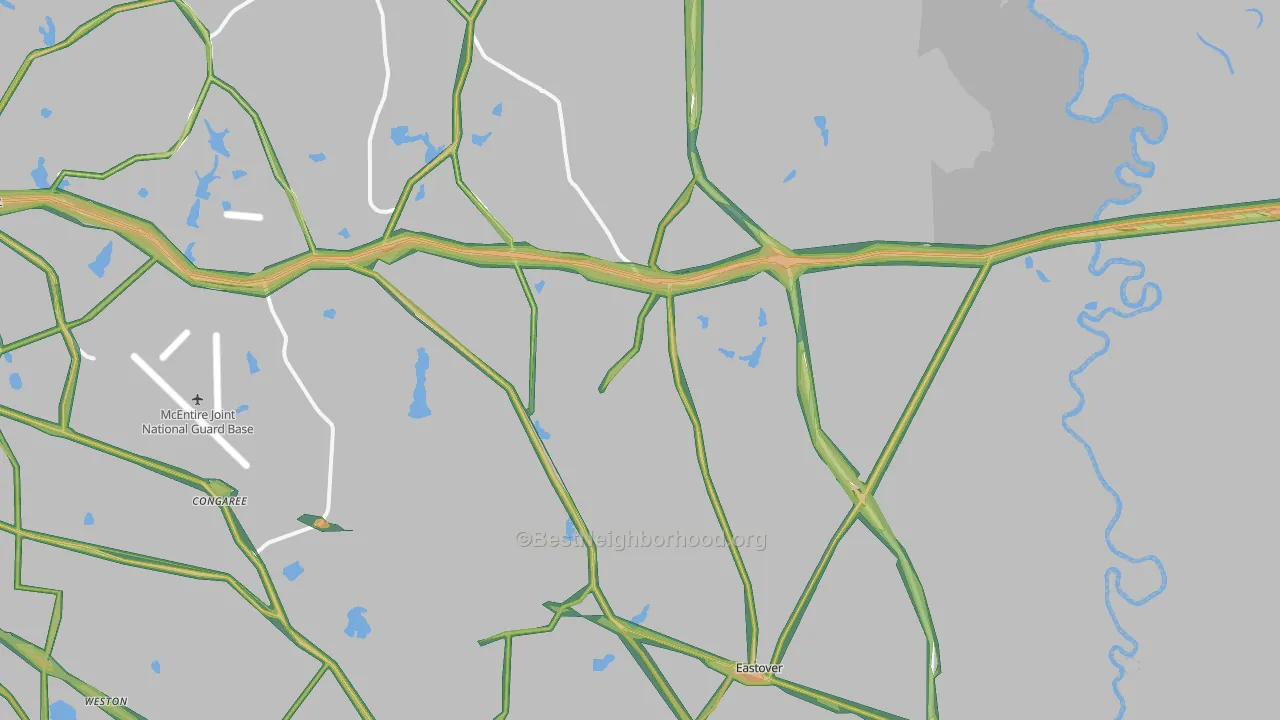 29044, SC Map of Noise Levels in 29044