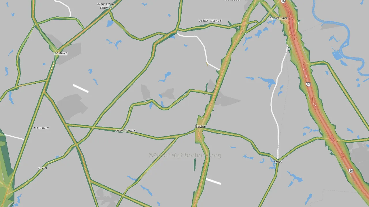 29053, SC Map of Noise Levels in 29053