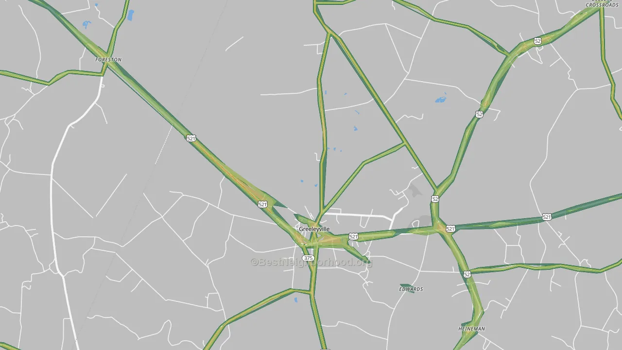 29056, SC Map of Noise Levels in 29056