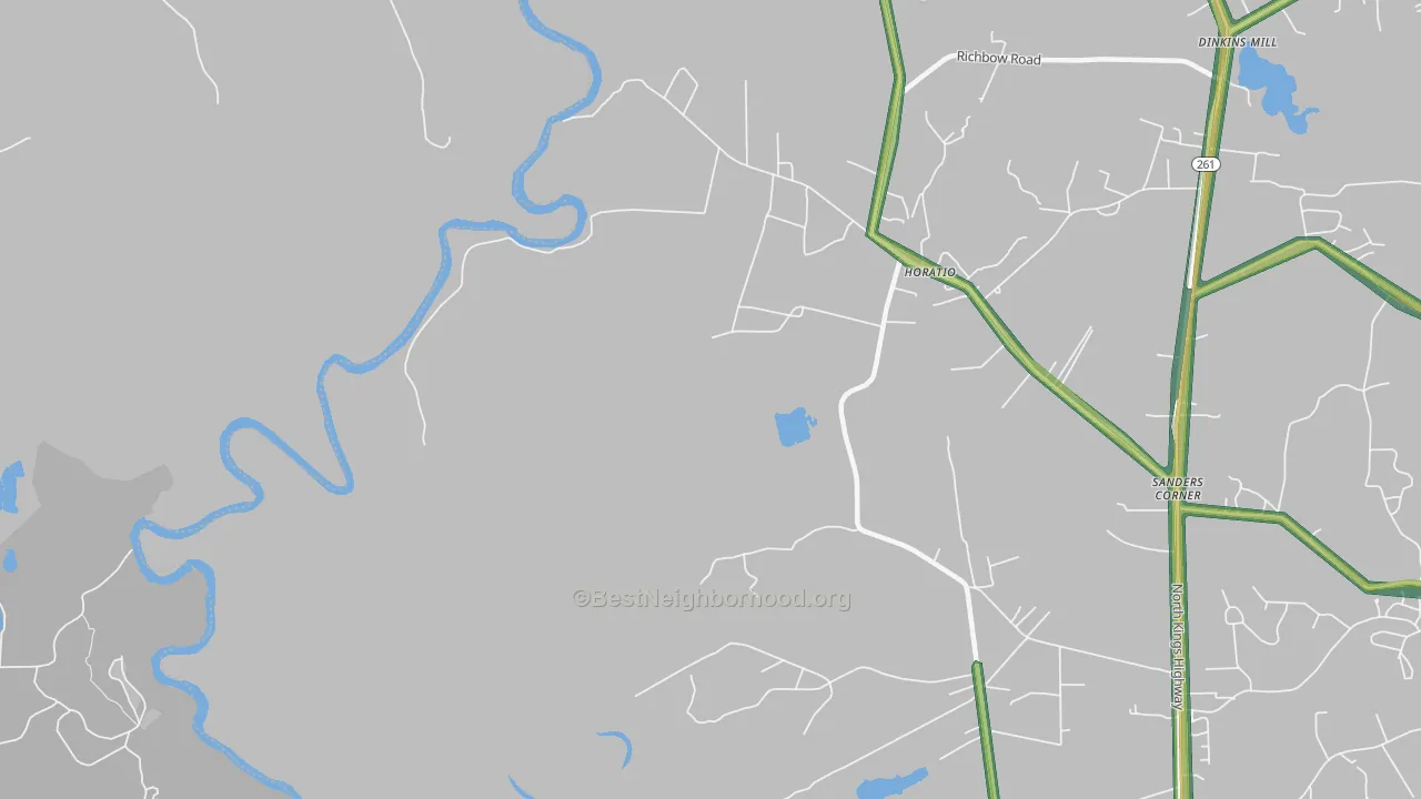 29062, SC Map of Noise Levels in 29062