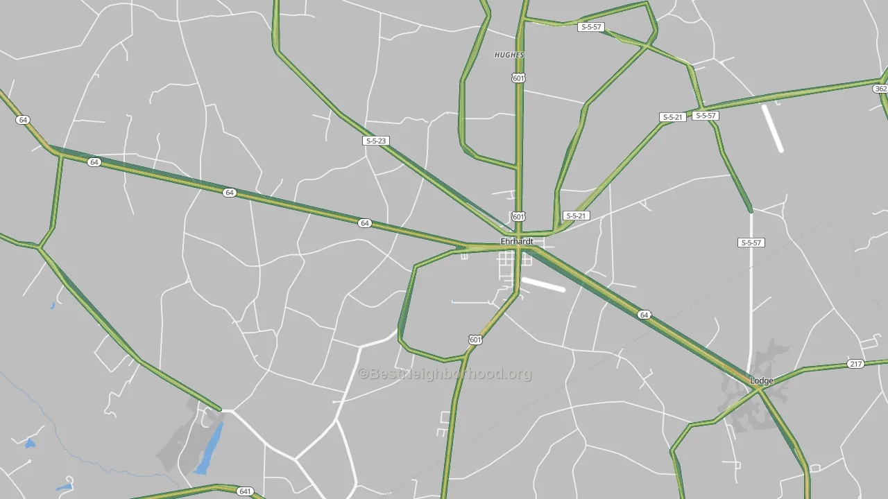 29081, SC Map of Noise Levels in 29081