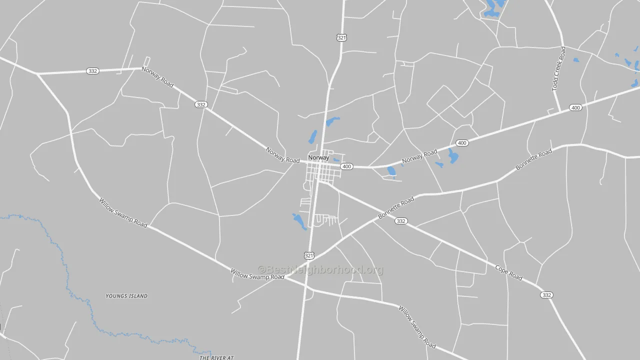 29113, SC Map of Noise Levels in 29113