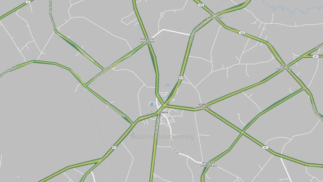29114, SC Map of Noise Levels in 29114