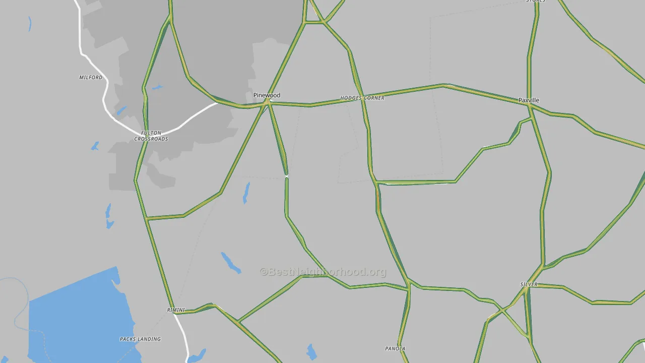 29125, SC Map of Noise Levels in 29125