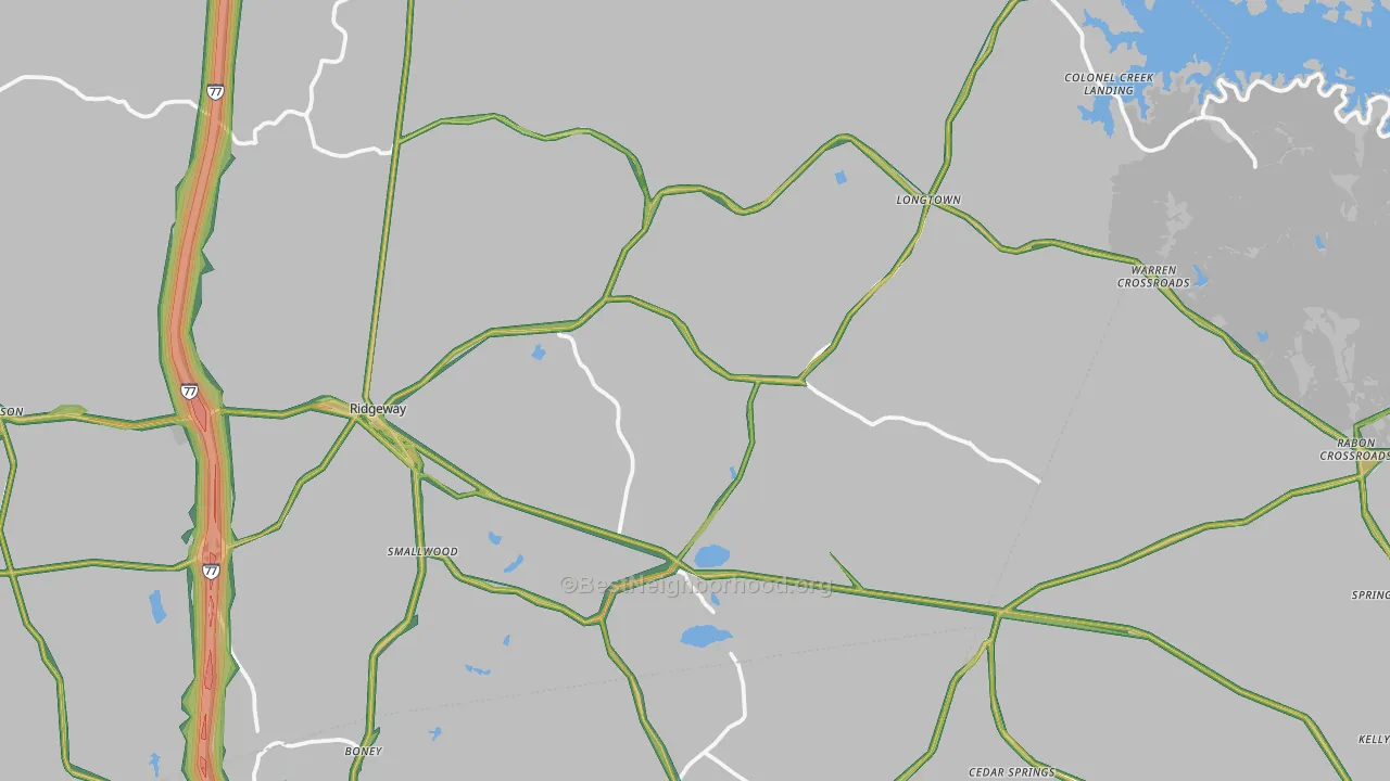 29130, SC Map of Noise Levels in 29130