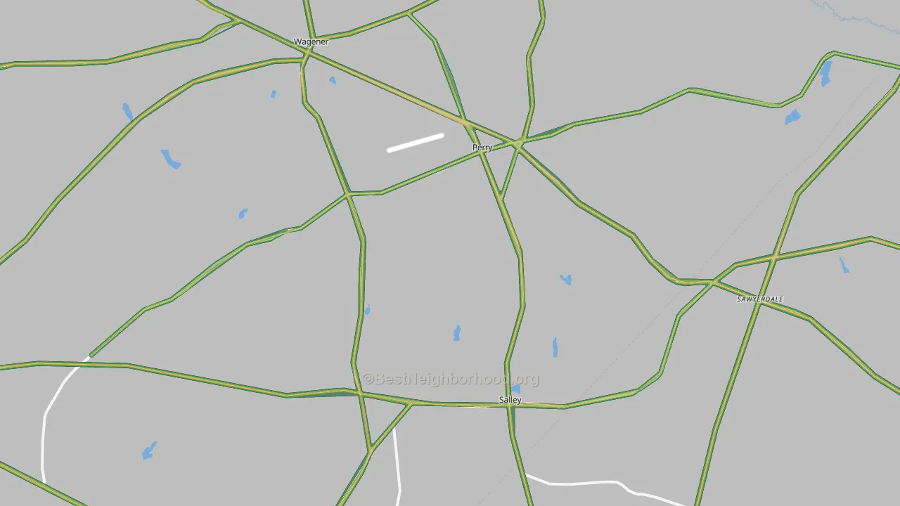 29137, SC Map of Noise Levels in 29137