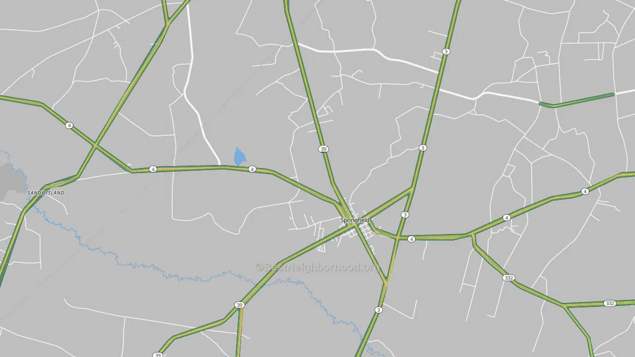 29146, SC Map of Noise Levels in 29146