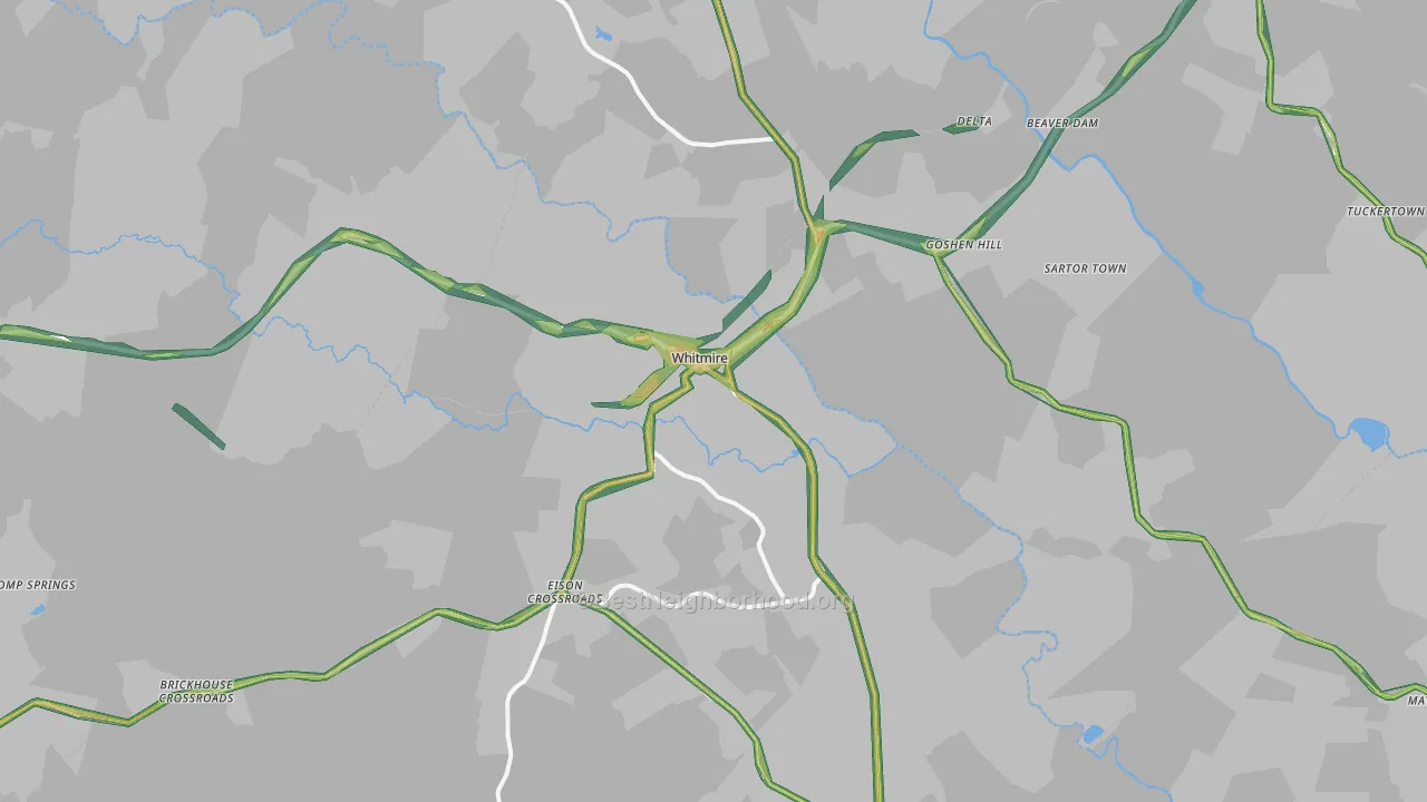 29178, SC Map of Noise Levels in 29178