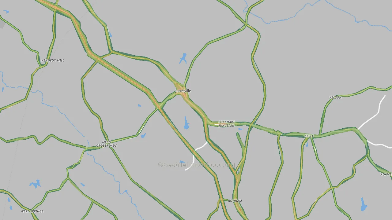 29353, SC Map of Noise Levels in 29353