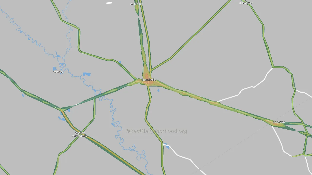 29432, SC Map of Noise Levels in 29432