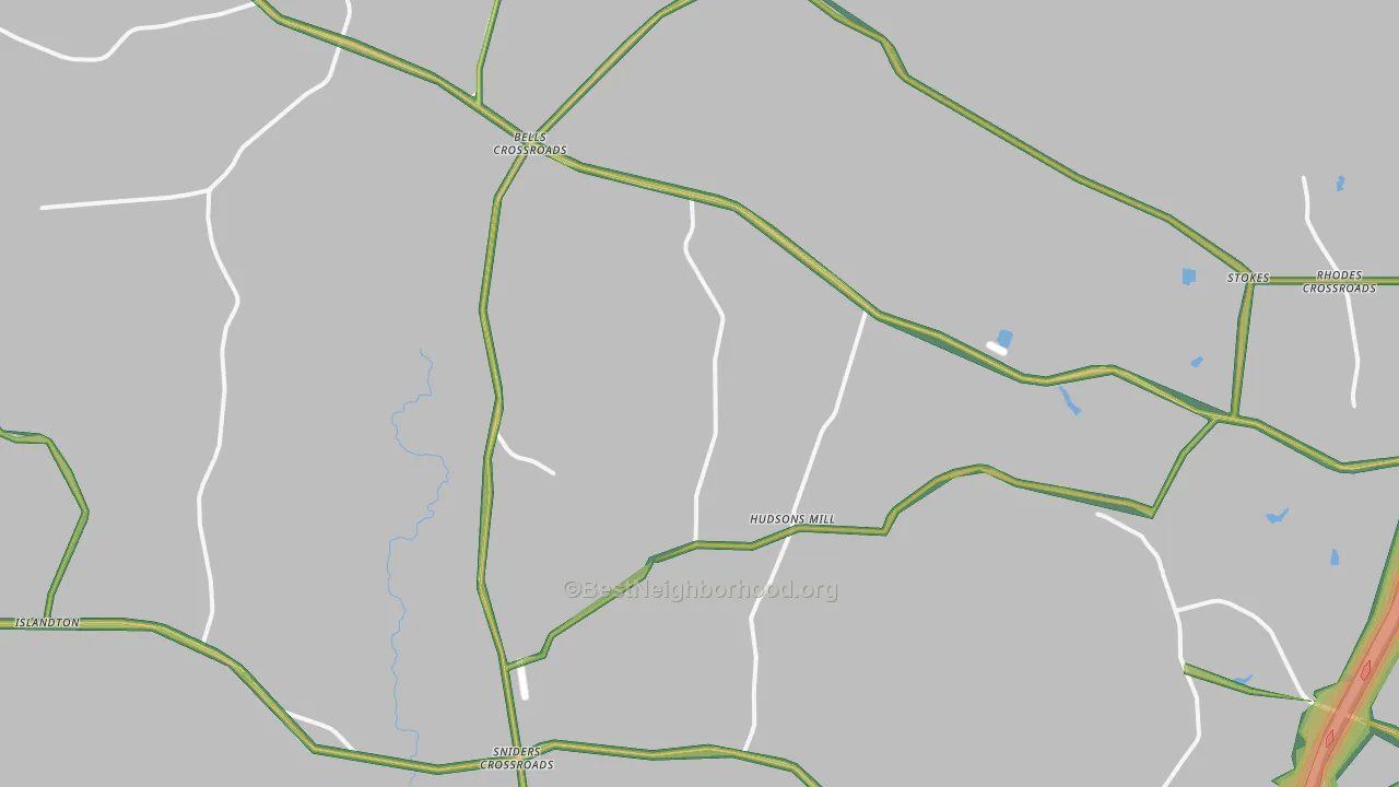 29475, SC Map of Noise Levels in 29475