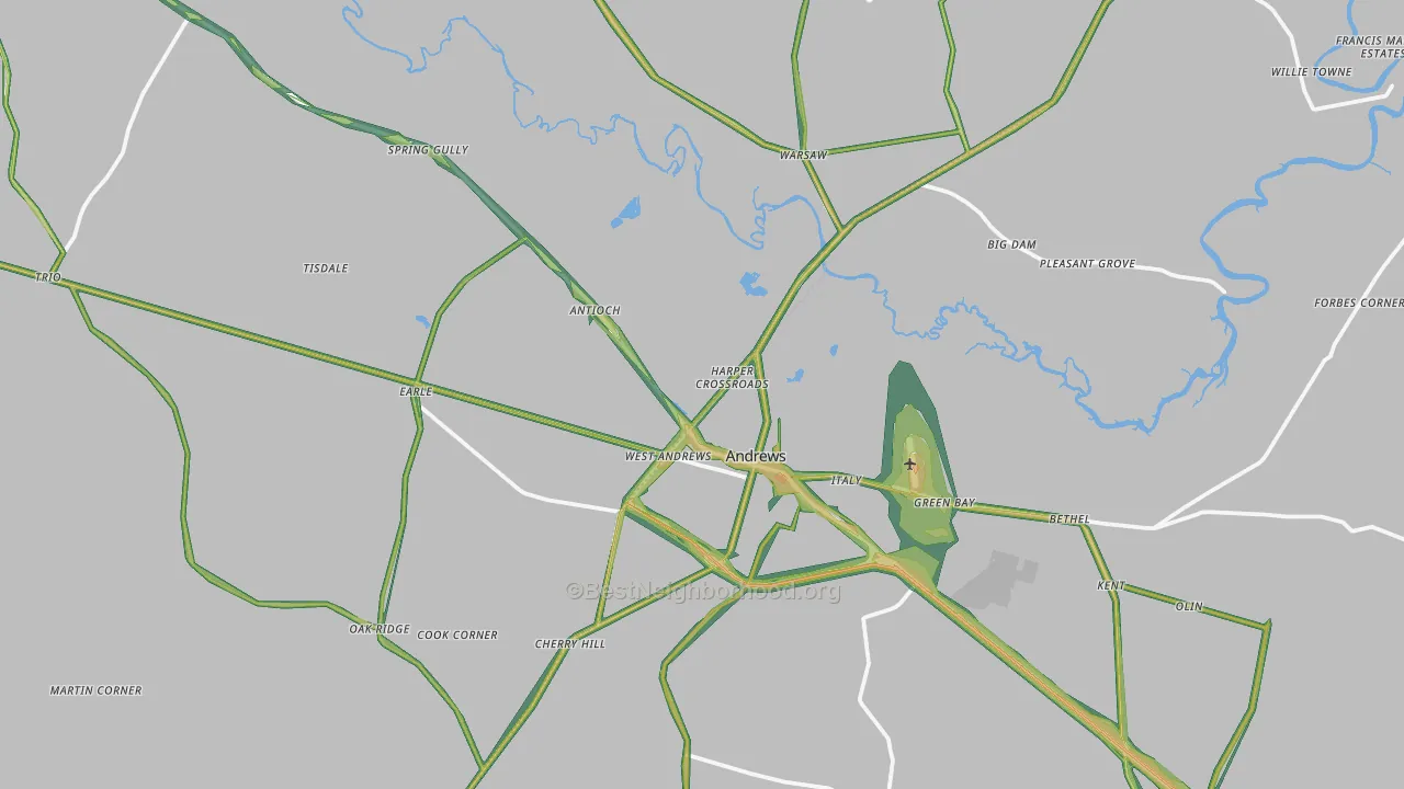 29510, SC Map of Noise Levels in 29510