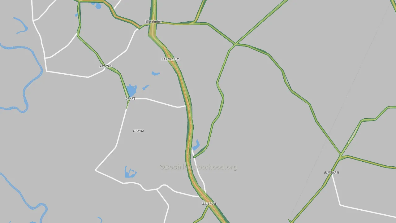 29516, SC Map of Noise Levels in 29516