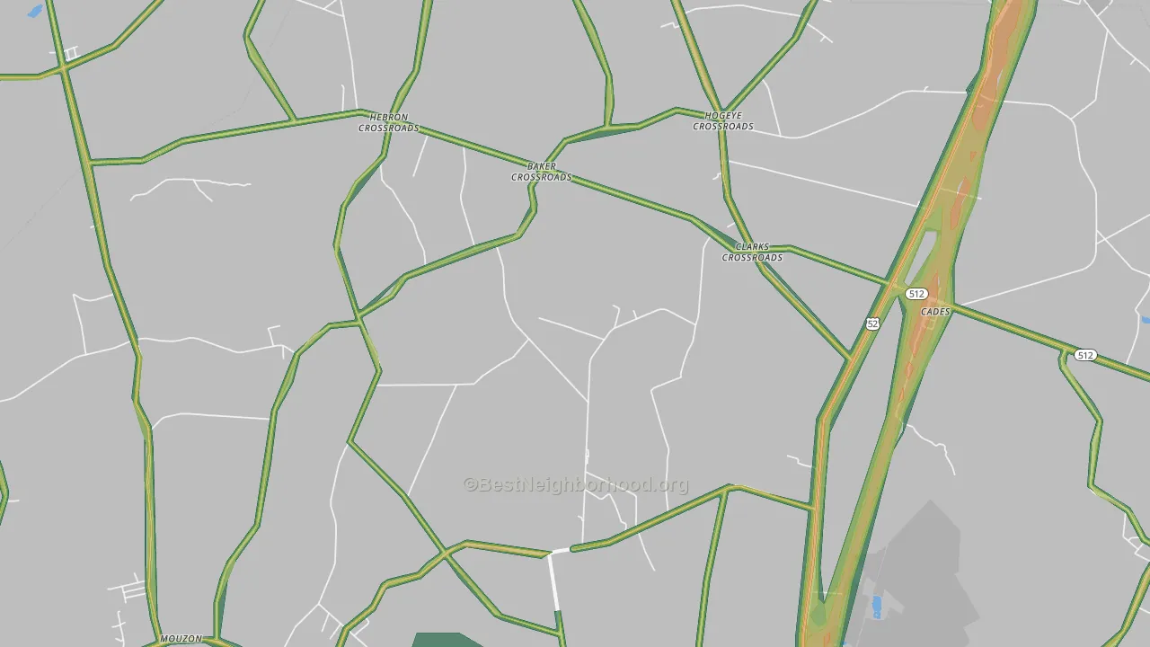 29518, SC Map of Noise Levels in 29518