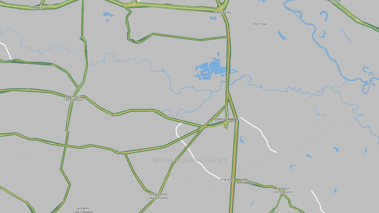 29555, SC Map of Noise Levels in 29555