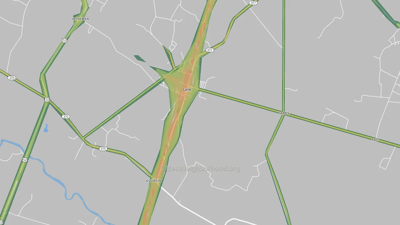 29564, SC Map of Noise Levels in 29564
