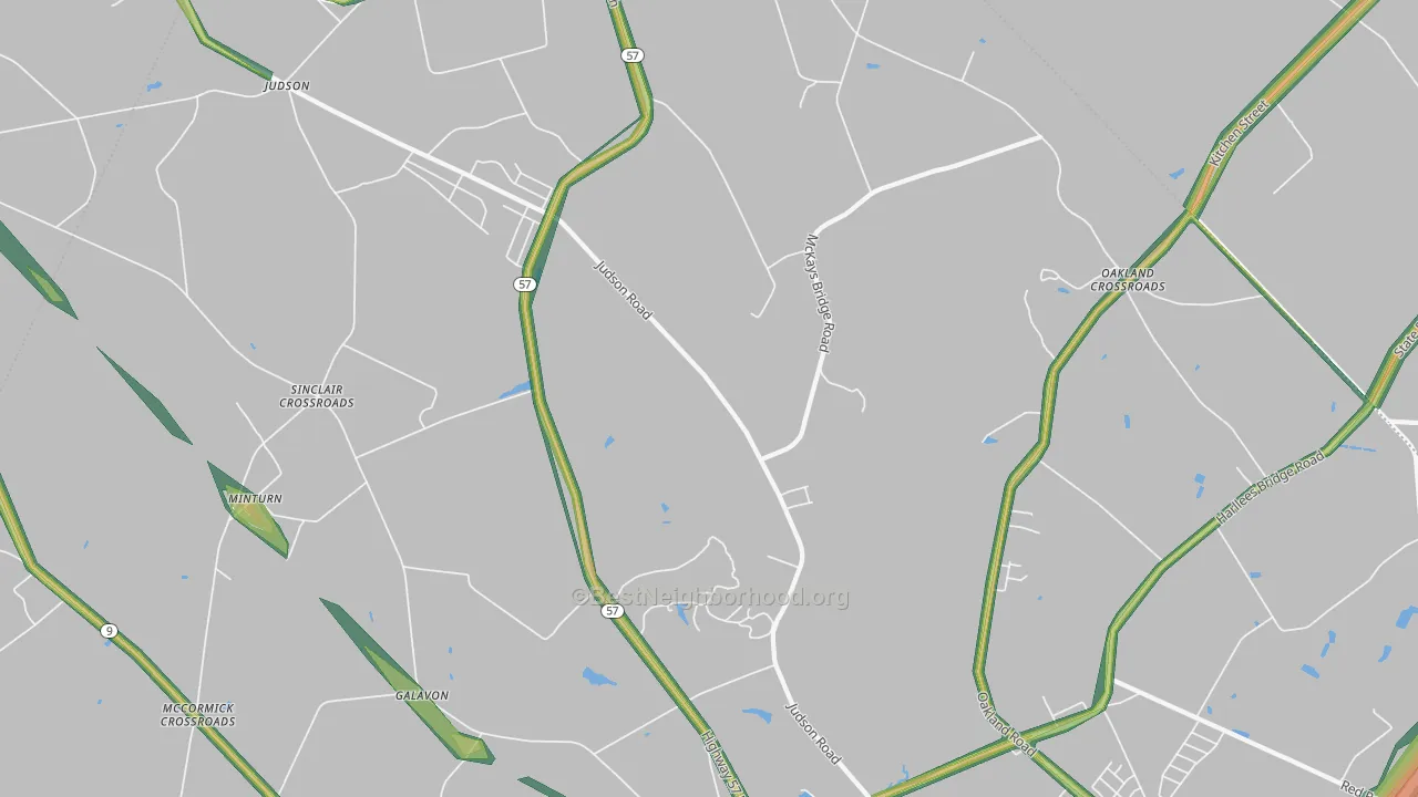 29567, SC Map of Noise Levels in 29567