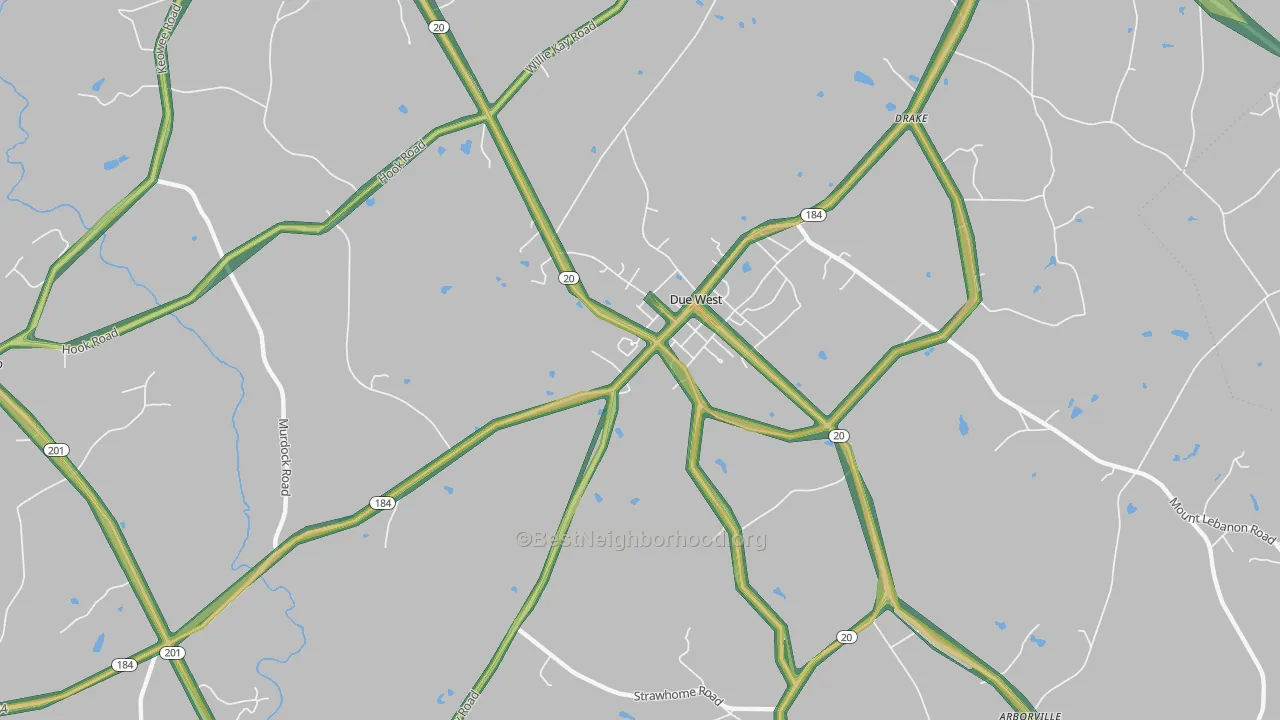 29639, SC Map of Noise Levels in 29639