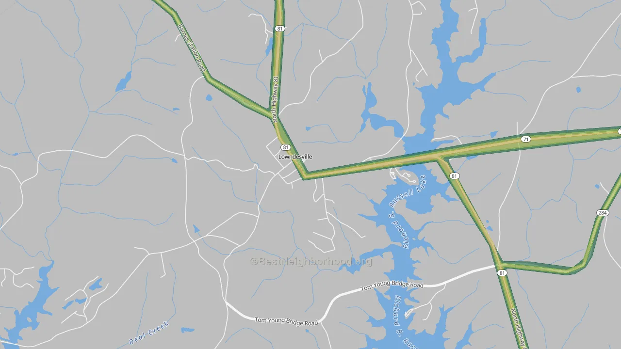 29659, SC Map of Noise Levels in 29659