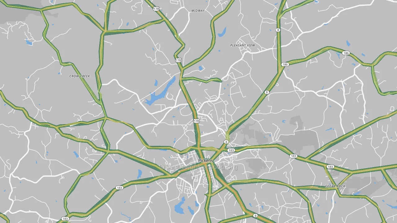 29671, SC Map of Noise Levels in 29671