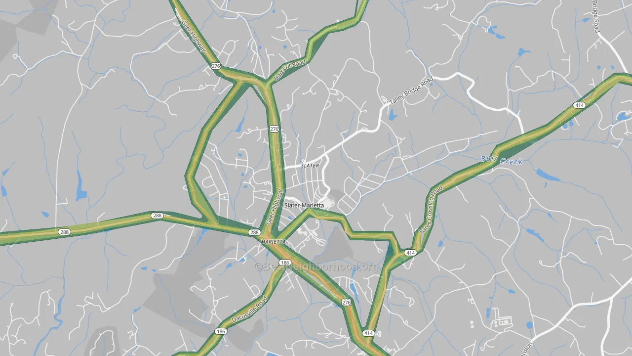 29683, SC Map of Noise Levels in 29683