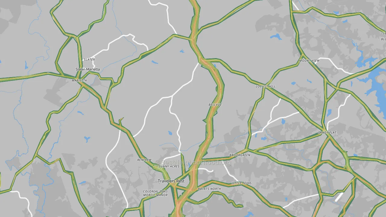 29690, SC Map of Noise Levels in 29690