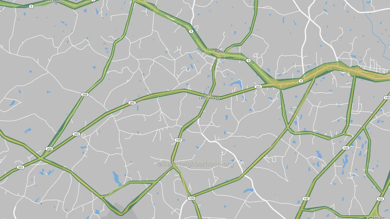 29741, SC Map of Noise Levels in 29741
