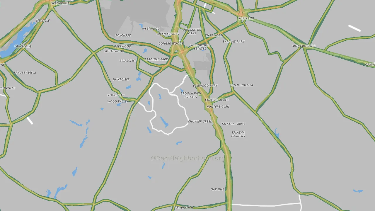 29803, SC Map of Noise Levels in 29803